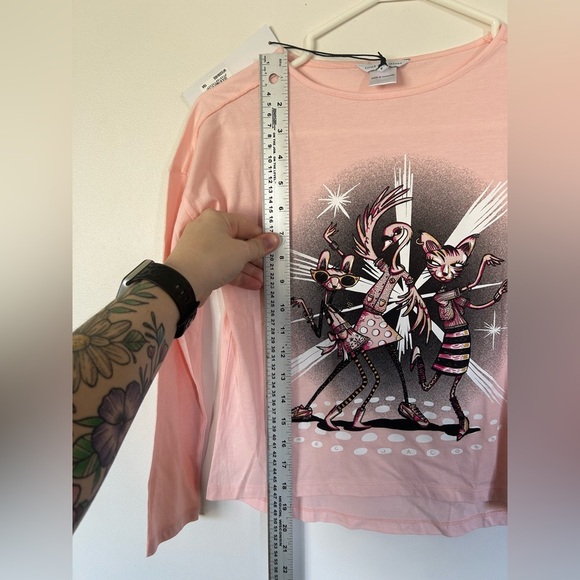 NWT Little Marc Jacobs Jazz Disco Trio Knit Long Sleeve Modal Cotton Shirt 10 - Picture 3 of 7